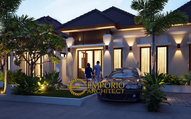 Desain Exterior 3 Perumahan Lippo Style Villa Bali 1 Lantai di Carita, Banten