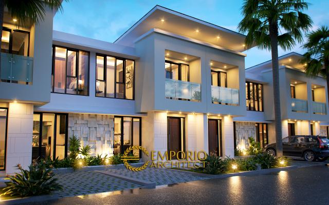 Desain Exterior 1 Perumahan Modern 2 Lantai Urbana Jatiwaringin di Jakarta