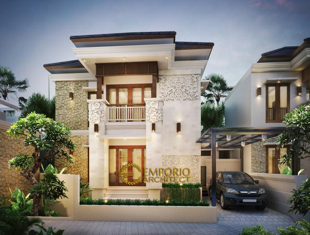 Desain Exterior 4 Puri Bakung Cluster Style Villa Bali 2 Lantai di Ungasan, Kuta Selatan