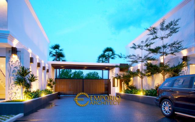 Desain Exterior 2 Ruko Kamuning Residence Style Villa Bali 2 Lantai di Kuningan, Jawa Barat