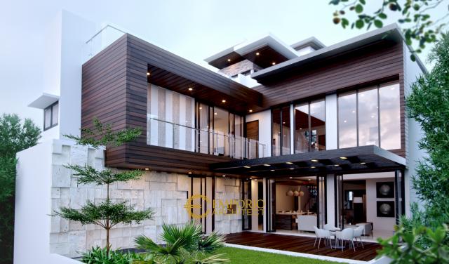 Desain Rumah Modern 2 Lantai Keluarga Bapak Andrika di Tangerang