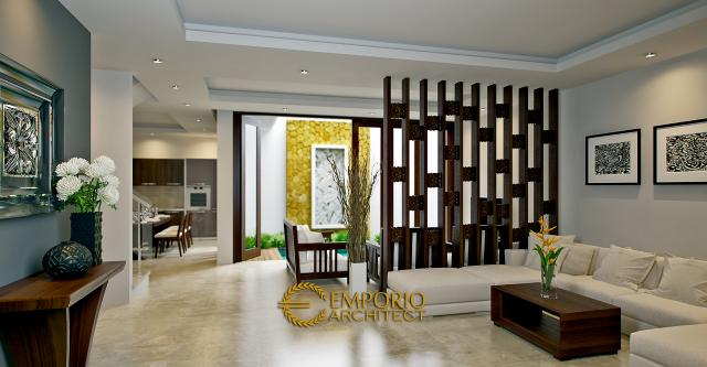 Desain Interior Rumah Villa Bali 3 Lantai Bapak Abdilah di Aceh