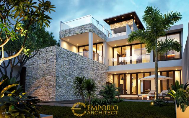 Desain Rumah Modern 3 Lantai Bapak Adrian di Jakarta