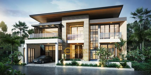 Desain Rumah Modern 2 Lantai Bapak Ahdianto di Jakarta