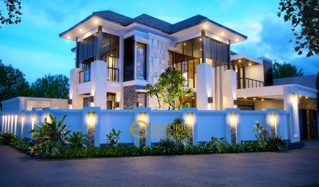 Desain Rumah Villa Bali 2 Lantai Bapak Ahmad di Bekasi