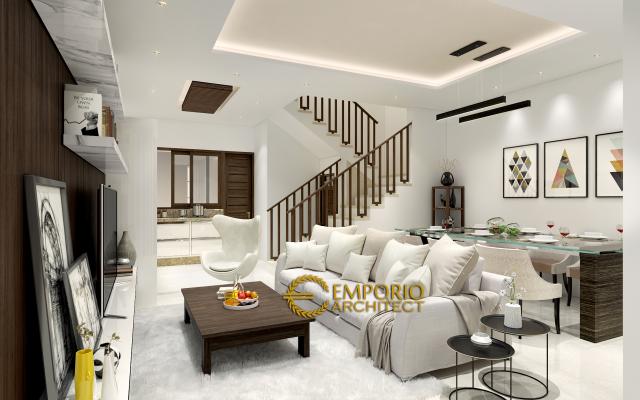 Gambar 2 Desain Rumah Modern 3 Lantai Bapak Alvin di  Sunter, Jakarta