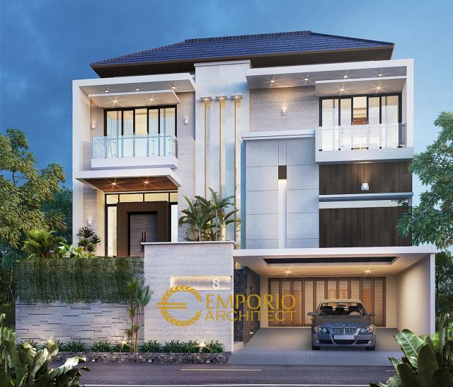 Desain Rumah Modern 2 Lantai Bapak Andre di Kelapa Gading, Jakarta