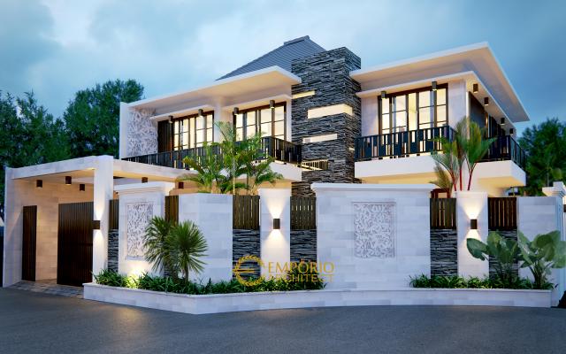 Desain Rumah Modern 2 Lantai Bapak Andreas Type 2 di Jakarta