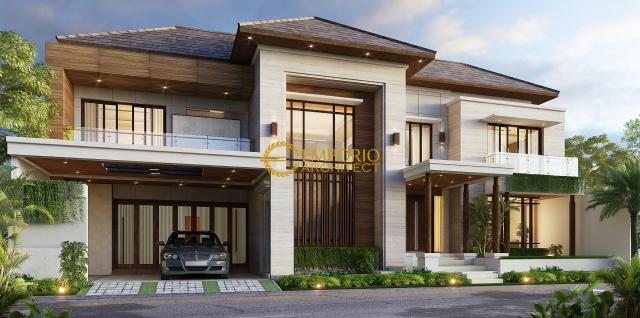 Desain Rumah Modern 2 Lantai Bapak Anthon di Jakarta