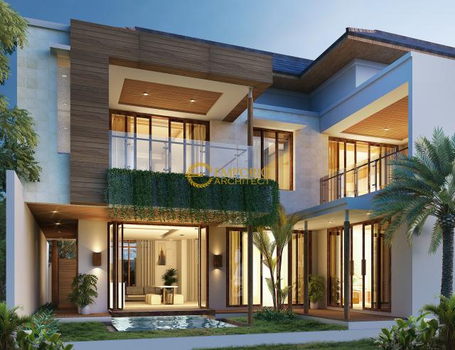 Desain Rumah Modern 2 Lantai Bapak Anthon di Jakarta