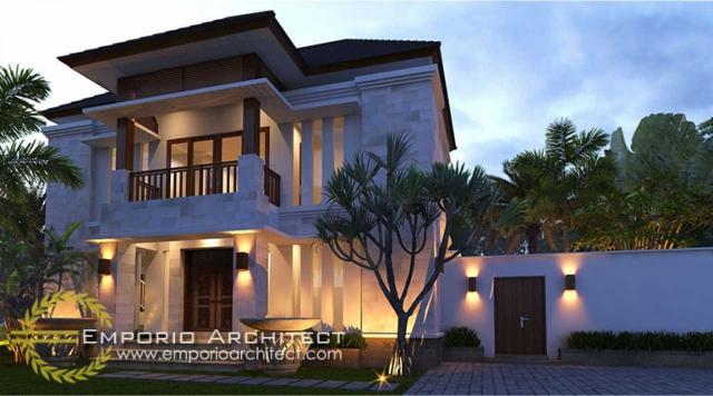 Desain Exterior 1 Rumah Villa Bali 2 Lantai Bapak Apang di Gianyar, Bali