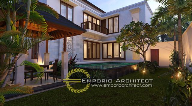 Gambar 3 Desain Rumah Villa Bali 2 Lantai Bapak Apang di  Gianyar, Bali