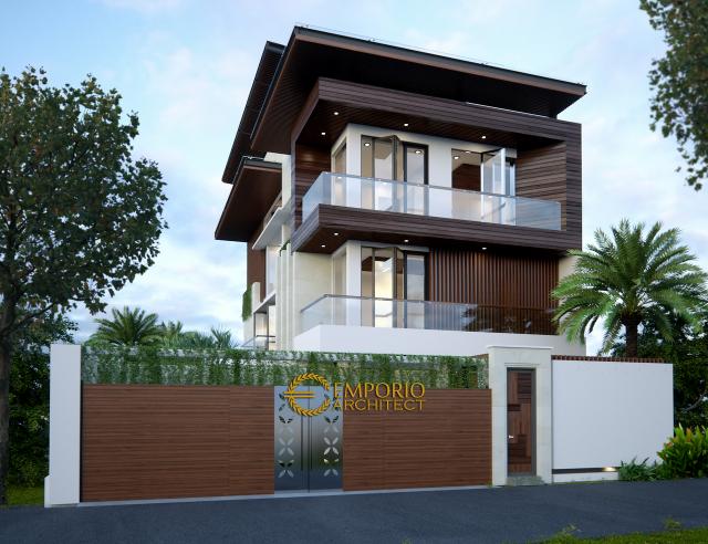 Gambar 3 Desain Rumah Modern 3 Lantai Bapak Edy di  Jakarta Barat