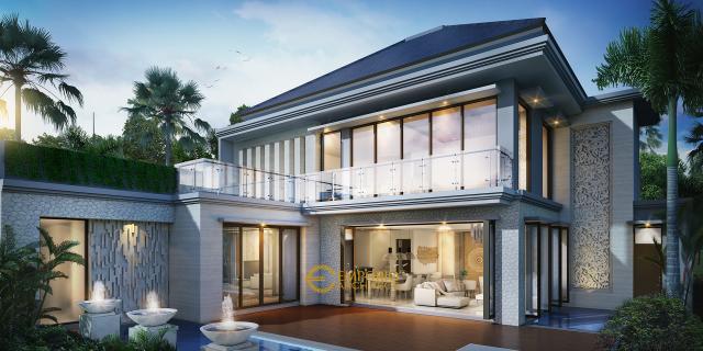 Desain Rumah Villa Bali 2 Lantai Bapak Faishal di Bintaro, Jakarta Selatan