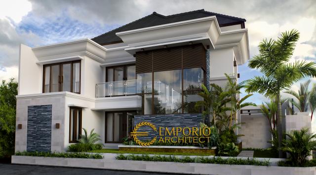 Gambar 3 Desain Rumah Villa Bali 2 Lantai Bapak Hanif di  Banten