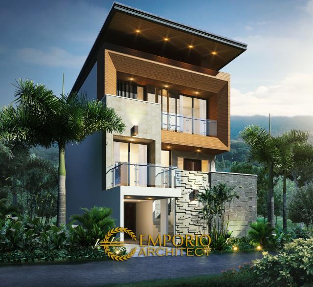 Gambar 3 Desain Rumah Modern 3 Lantai Bapak Harry di  Malang, Jawa Timur