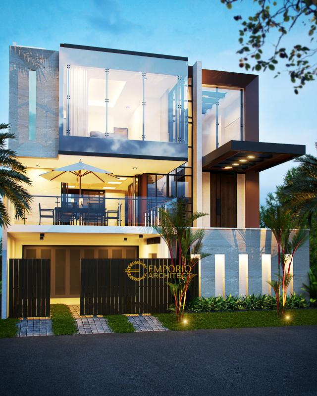 Desain Rumah Modern 3 Lantai Bapak Ilham II di Jakarta