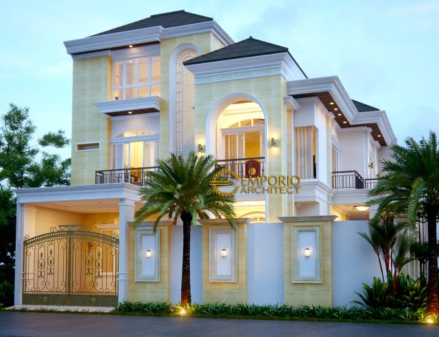 Gambar 2 Desain Rumah Hook Mediteran 2 Lantai Bapak Julius di  Jakarta