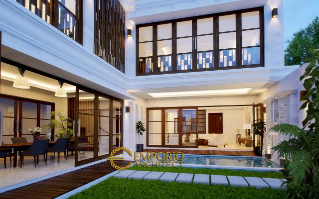 Gambar 3 Desain Rumah Villa Bali 2 Lantai Bapak Kustanto di  Jakarta