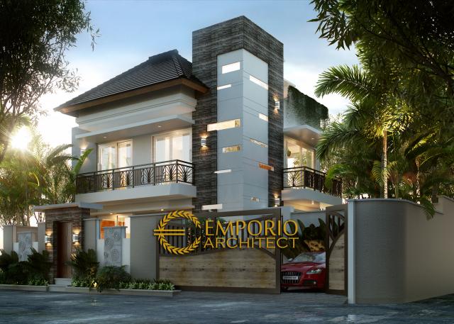 Desain Exterior Rumah Modern 2 Lantai Bapak Mayor di Jimbaran, Bali