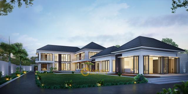 Gambar 3 Desain Rumah Modern 2 Lantai Bapak Ngadiono di  Serang, Banten