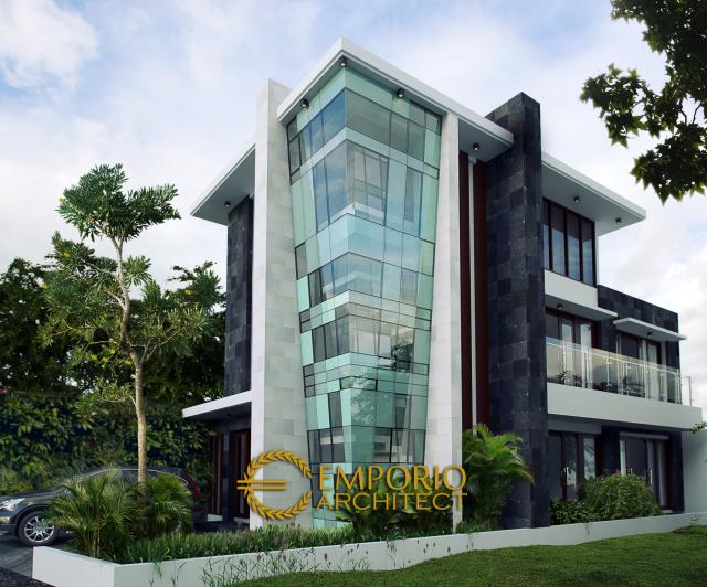 Gambar 1 Desain Rumah Modern 3 Lantai Bapak Rado di  Jakarta