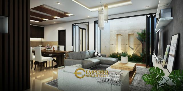 Gambar 2 Desain Rumah Modern 3 Lantai Bapak Riyanto di  Bogor