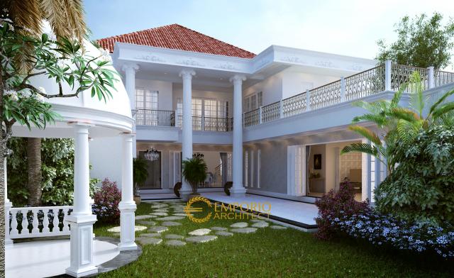 Desain Rumah Classic 2 Lantai Bapak Tono di Serang, Banten