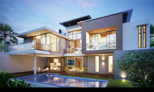 Gambar 3 Desain Rumah Modern 4 Lantai Bapak Willy di  Dago Pakar, Bandung