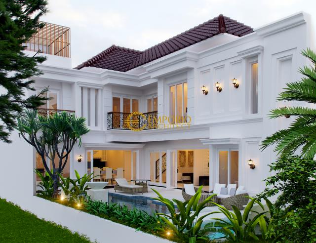 Desain Rumah Classic 2 Lantai Bapak Yanson Hutabarat di Cibubur, Jakarta