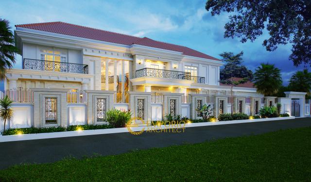 Desain Rumah Classic 2 Lantai Ibu Arum di Solo