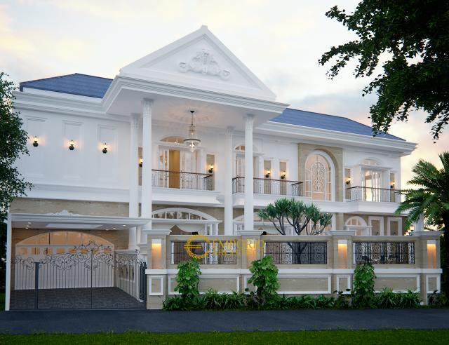 Desain Rumah Classic 2 Lantai Ibu Endang di Cibubur, Jakarta