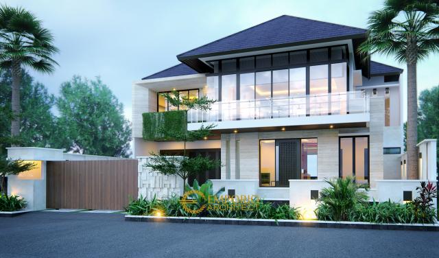 Gambar 1 Desain Rumah Modern 2 Lantai Ibu Ista di  Jakarta