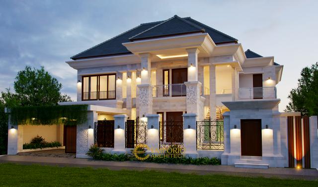 Gambar 1 Desain Rumah Villa Bali 2 Lantai Mrs. MR di  Denpasar, Bali