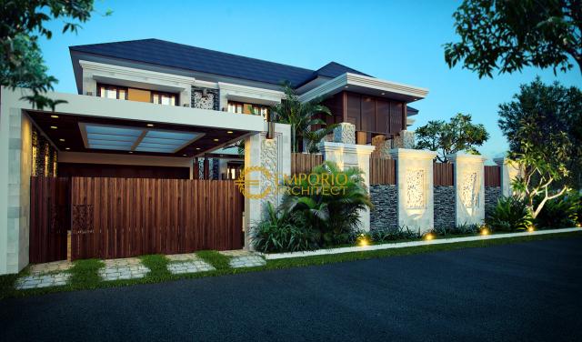 Desain Rumah Villa Bali 2 Lantai Ibu Rina di Cibubur, Jakarta