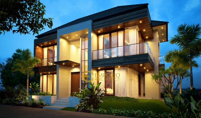 Desain Rumah Modern 2 Lantai Ibu Tasya di Jakarta