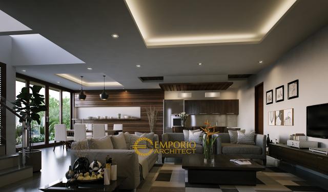 Gambar 2 Desain Rumah Modern 2 Lantai Ibu Tasya di  Jakarta