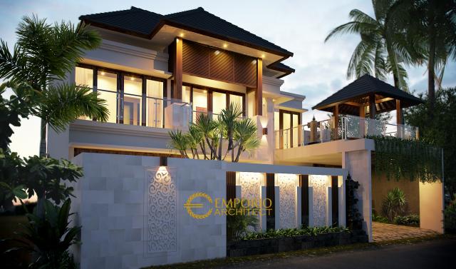 Gambar 2 Desain Rumah Villa Bali 2 Lantai Bapak Ida Bagus Sindhu di  Singaraja, Bali