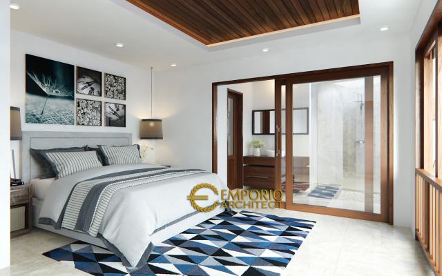 Desain Kamar Tidur Villa Style Villa Bali 2 Lantai Bapak Agung Adhy di Ubud, Bali