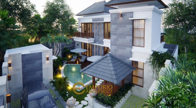 Desain Exterior 1 Villa Style Villa Bali 2 Lantai Bapak Mayor di Jimbaran, Bali