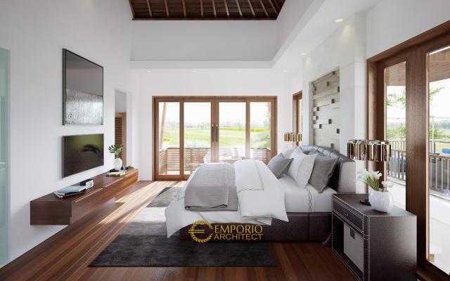 Desain Kamar Tidur 1 Villa Style Villa Bali 2 Lantai Bapak Robert di Seminyak, Bali