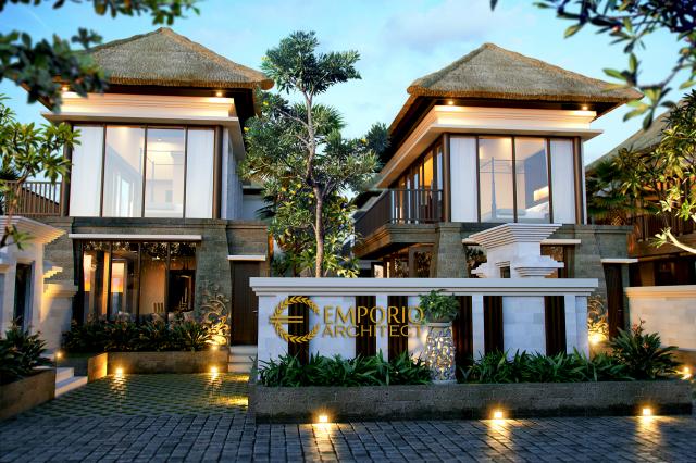 Desain Exterior 2 Villa Suci Development Style Villa Bali 2 Lantai di Jimbaran Bali