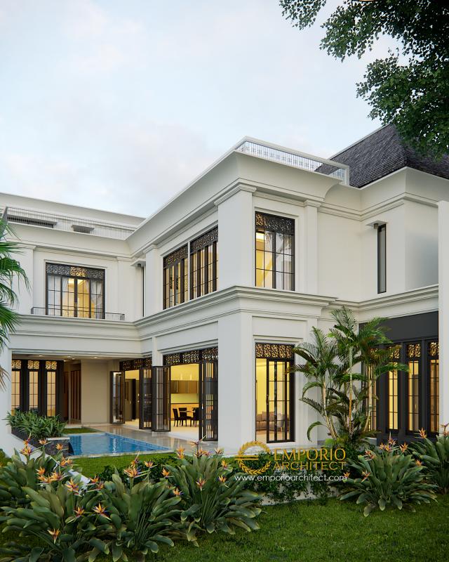 Desain Exterior 3 Rumah Classic 2 Lantai Bapak Gusti di Jakarta