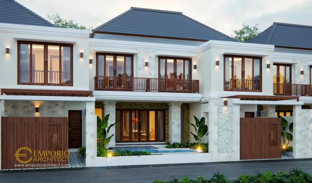 Desain Exterior 1 Kompleks Villa Style Villa Bali 2 Lantai Ibu Marina di Gianyar, Bali