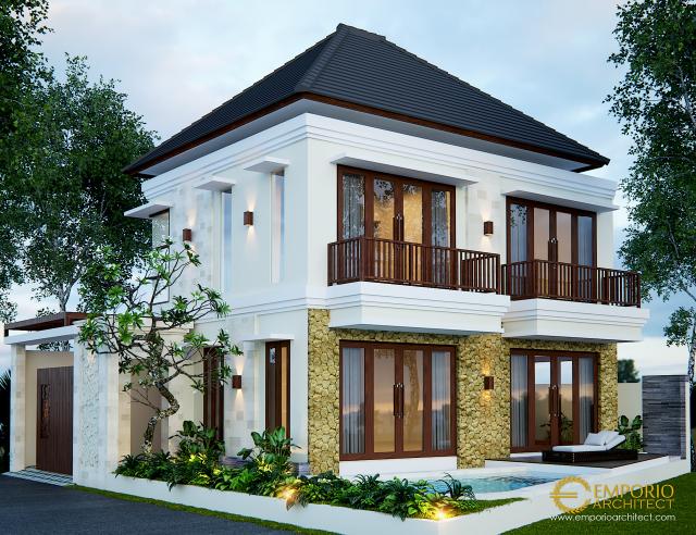 Desain Exterior 3 Kompleks Villa Style Villa Bali 2 Lantai Ibu Marina di Gianyar, Bali