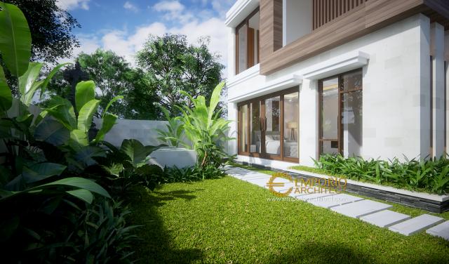 Desain Exterior 3 Rumah Hook Villa Bali 2 Lantai Bapak Agus Eka di Gianyar, Bali