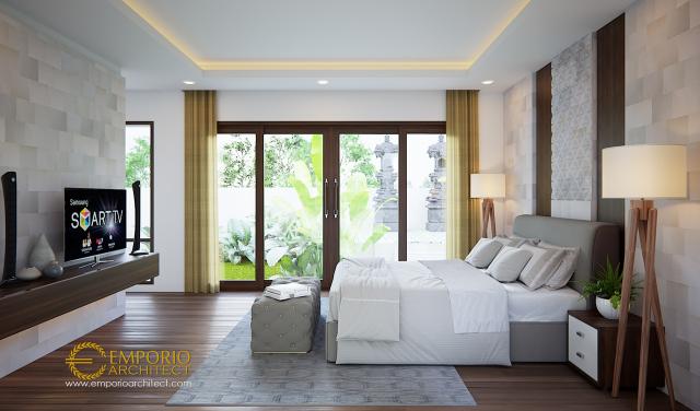 Desain Kamar Tidur 1 Rumah Hook Villa Bali 2 Lantai Bapak Agus Eka di Gianyar, Bali