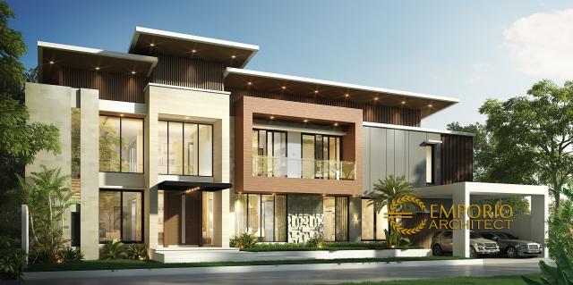 Desain Rumah Modern 2 Lantai Bapak Aat di Indramayu, Jawa Barat