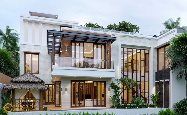 Gambar 3 Desain Rumah Modern 2 Lantai Bapak Hayadi di  Jakarta Barat