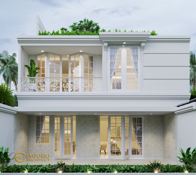 Gambar 3 Desain Rumah Mediteran 3 Lantai Bapak Indra di  Jakarta Barat